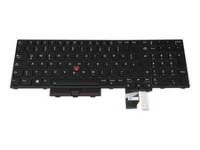 Lenovo SN21B44302 Original Tastatur DE (deutsch) schwarz/schwarz matt mit Backli