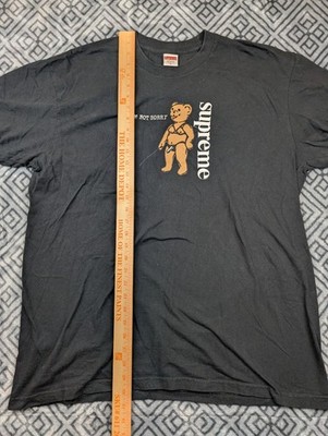 Supreme I'm Not Sorry Tee Black Size XL SS21 100% Authentic Rare