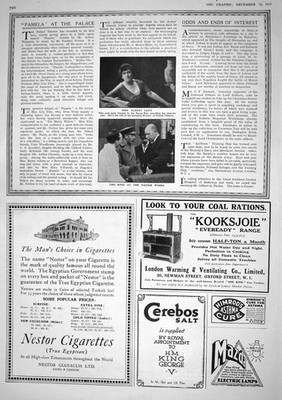 Alte 1917 Theater Mrs Albert Levy King Napier Works Nestor Zigaretten 20.
