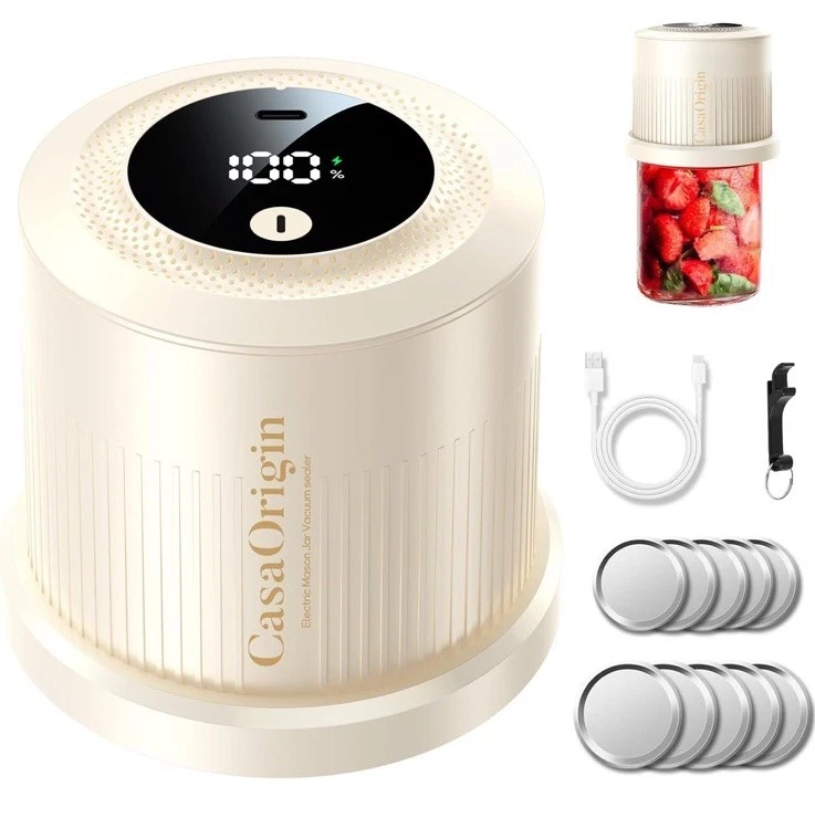 Electric Mason Jar Vacuum Sealer for Regular and Wide Mouth Jars- See Pictures
