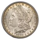 1880-O Morgan Silver Dollar AU/UNC VAM-7 Small O/O - Hitlist 40 VAM