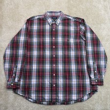 Polo Ralph Lauren Tartan Plaid Button Down Shirt Mens 2XB Multicolor Black Pony