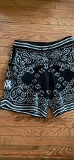 Amiri Bandana Shorts Men's Casual Wear Size Medium Pre-owned