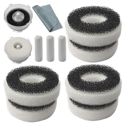Set for Biorb Filter - Carbon Rings, Foam, Air Stone & Cleaner Pad (6 Foam Pi...