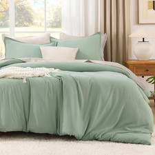 California King Comforter Set Sage Green - 3 Pieces Cal King Lightweight Solid B