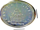 Canadian Coins Silver Dollar Proof like Parliament Library 1876 - 1976 Tarnished