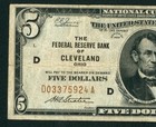 Cleveland - $5 1929 National Currency ** DAILY CURRENCY AUCTIONS — photo 1