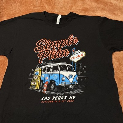 Simple Plan Exclusive When We Were Young Festival 2025 Merch T-shirt Size XL