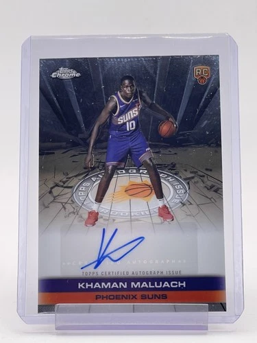 KHAMAN MALUACH 2025-26 TOPPS CHROME ROOKIE AUTO TAIR-KM SUNS Q0358