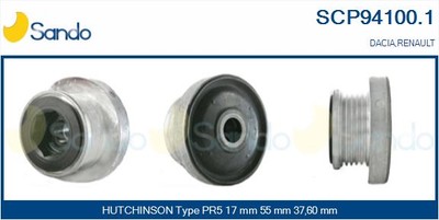 Riemenscheibe, Alternator SCP94100.1 SANDO