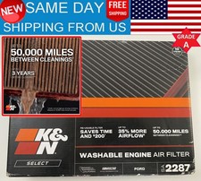 K&N Washable Air Filter SA2287 06-08 Ford F150/250/EXPED/NAVIG Dryflow Lifetime