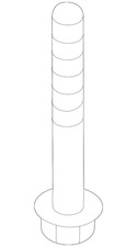 Genuine Honda Lower Control Arm Mount Bolt 90118-SJC-A00