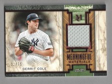 2025 Museum Collection Baseball Meaningful Material Copper MMRGC Gerrit Cole /49