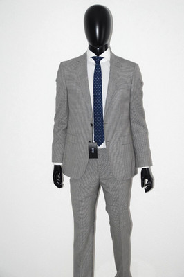 HUGO BOSS Anzug, Mod. Novan5/Ben2, Gr. 48 / US 38R, Slim Fit, Medium Grey