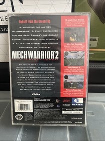 MechWarrior 2 (Sega Saturn, 1997) Case Back Art + Game See Photos Tested/works
