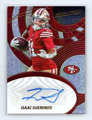 Isaac Guerendo Auto /199 2025 Panini Revolution #AGH-IGO San Francisco 49ers