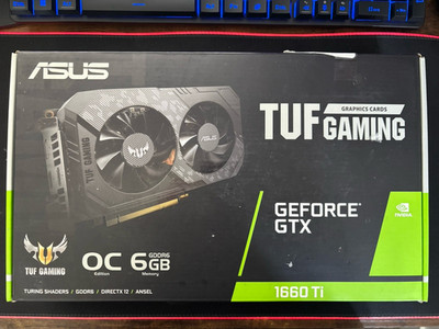ASUS TUF Gaming GeForce GTX 1660 Ti OC 6GB GDDR6 DX12 Dual Fan