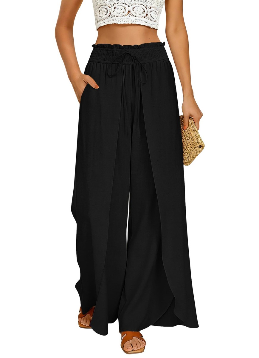 chinese dress ladies Drawstring Linen Pants main image 1