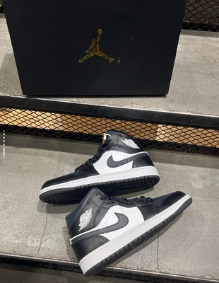 Jordan 1 Mid Black Off Noir for Sale | Authenticity Guaranteed | eBay