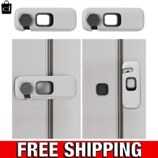 2Pk Fridge Locks Self-Adhesive Childproof Latch for Refrigerator, Cabinets, Oven