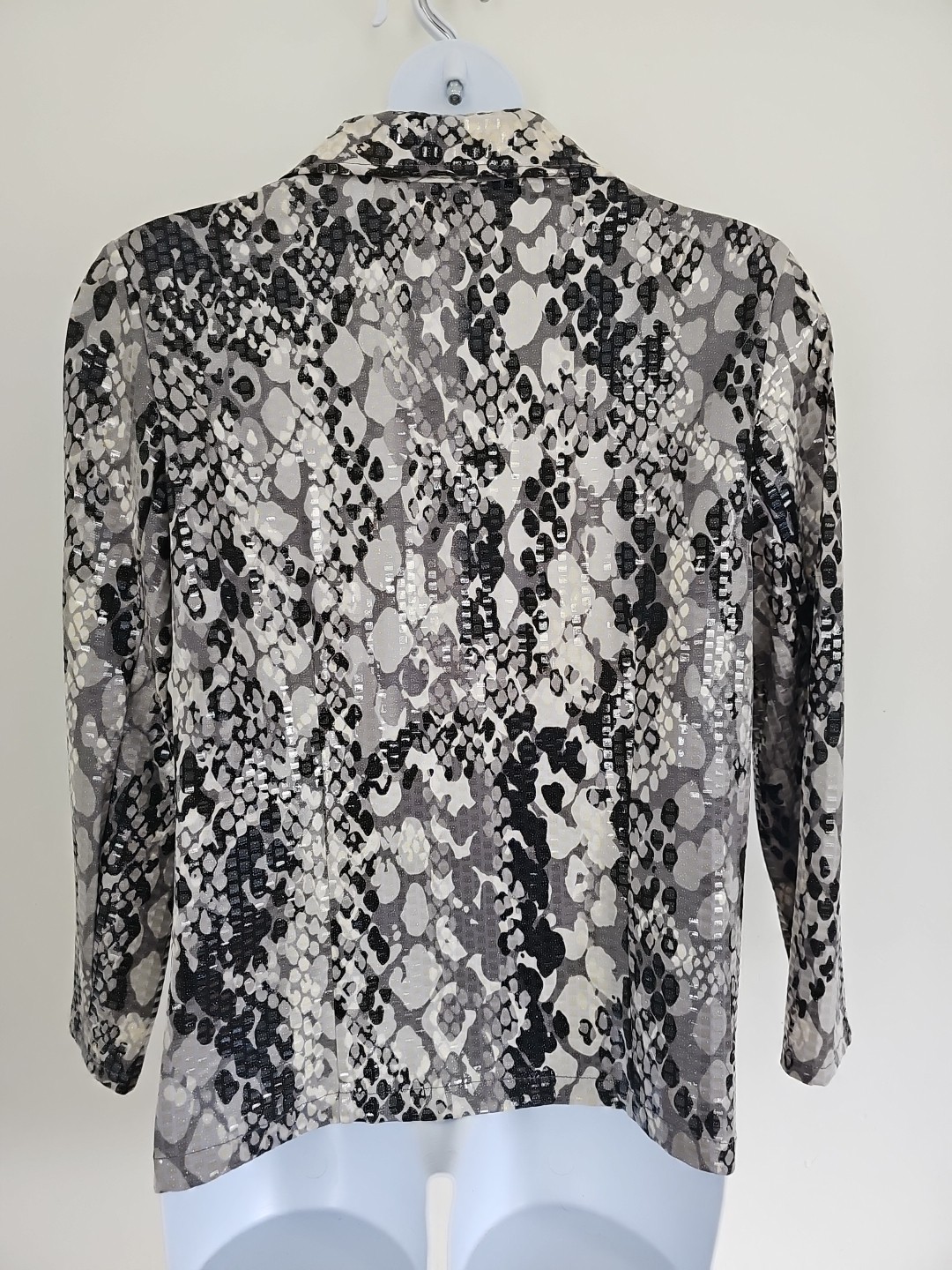 Ruby Rd. Animal Print Full Zip Jacket Size 16 Moc… - image 15