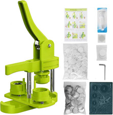 Button Maker Machine Kit 32Mm 1.25 Inch   DIY Pin Badge Press with 100 Button