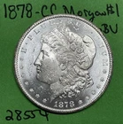 1878-CC $1 Morgan Silver Dollar $1 Gem BU Brilliant Uncirculated