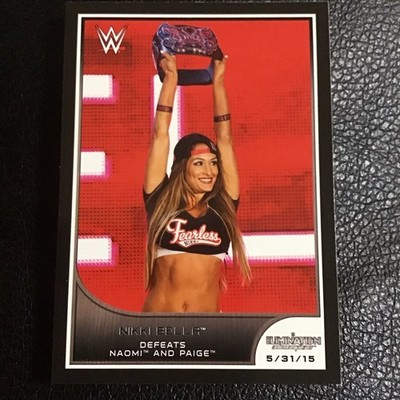Nikki Bella wwe wcw ecw Divas champ black Card   