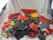 Vintage Ideal Motorific Road Bridge Track Lot 1960s Raceway Parts Signs Toy Corp