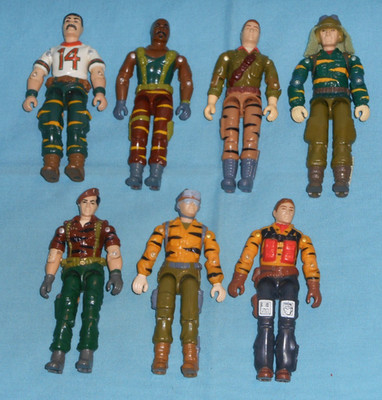 GI G.I. Joe gijoe figure lot #604 Tiger Force FLINT Bazooka SKYSTRIKER Roadblock