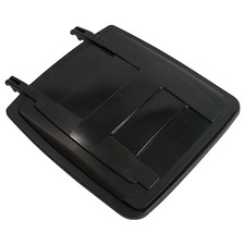 Toter Black Plastic Outdoor Trash Can Lid Compatible with Toter 96 Gal two wheel