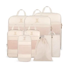 Expandable Compression Packing Cubes for Suitcases,6 Set Lightweigh... Fast Ship