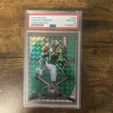 2022 Mosaic Ahmad Sauce Gardner. Rookie Cards #335. Green Mosaic PSA 10