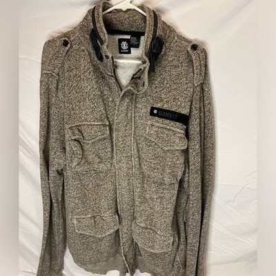 Element Men s Gray Zipper Sweater - XL