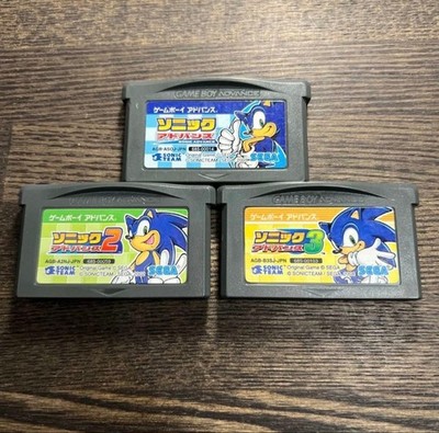 GBA Sonic Advance 1 2 3 Set Nintendo GameBoy Advance Sega Japan