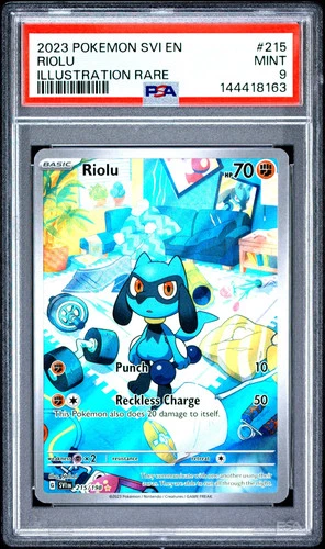 2023 Pokemon Svi EN-Scarlet & Violet Riolu Illustration Rare PSA 9 #215