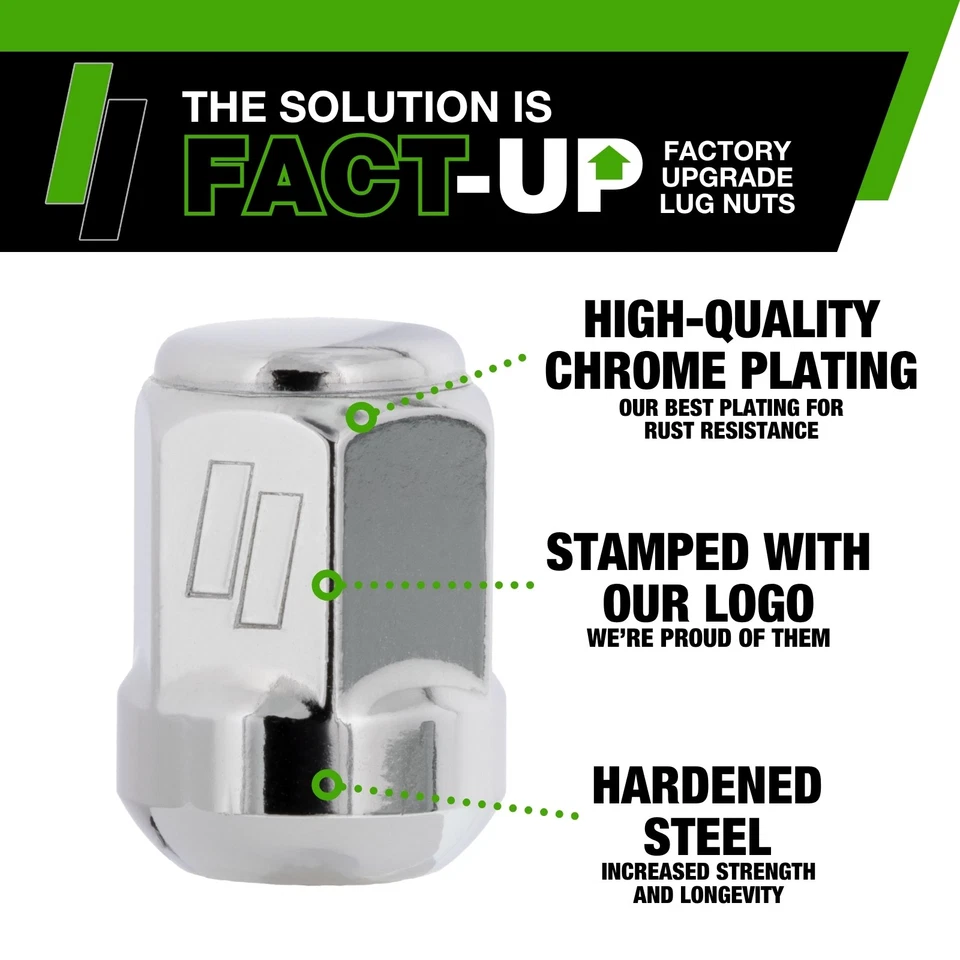 Chrome Lug Nuts | 2014-2020 Acura RLX | Factory Wheels - Image 4 of 4