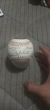 1936 Hall of Fame Inaugural Election Baseball Reprint with Printed Signatures