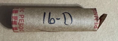 1916-D Roll Lincoln Cent - Good Dates - Average Circulated - Roll (50 coins)