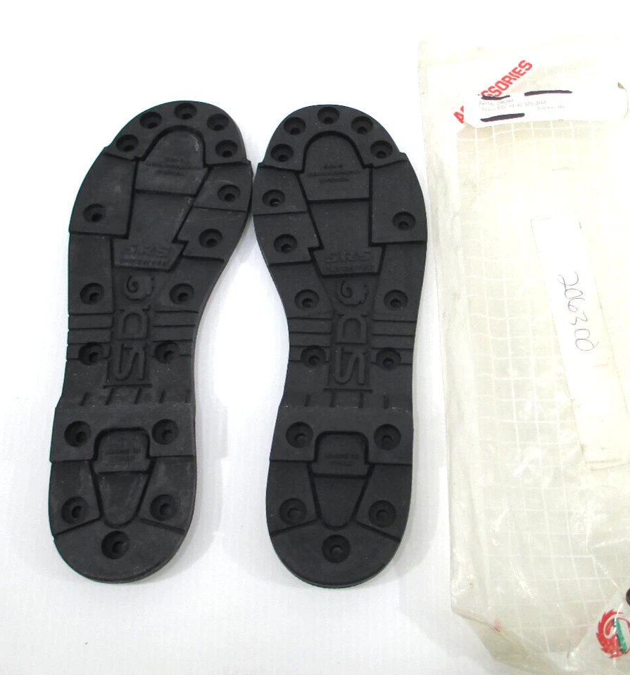 SIDI SRS Motorcycle Boot Replacement Soles 1 pair Black Size 40-42  US 8-81/2 - Image 4 of 4