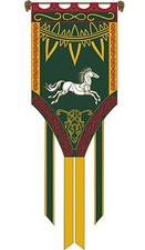 Banner von Eomer  - Herr Der Ringe Flagge Replica Fahne ca 66 x 185cm neu