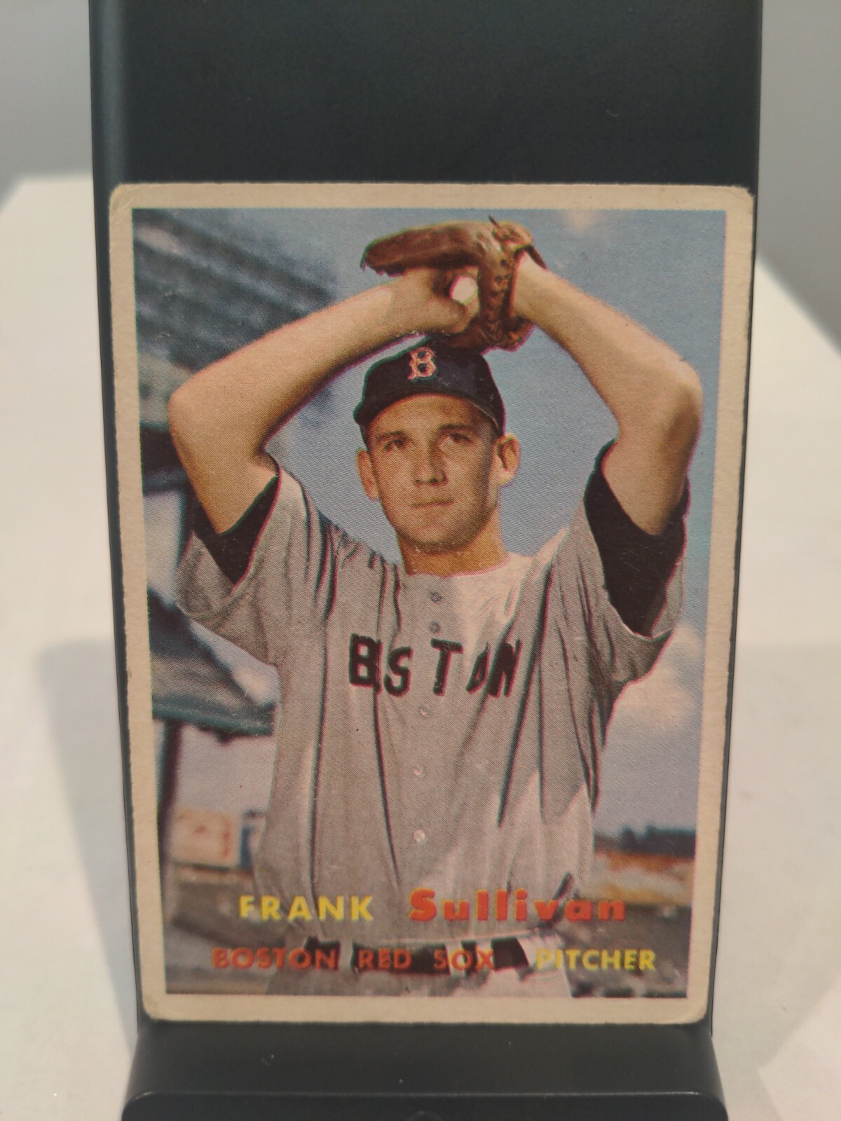 1957 Topps #21 Frank Sullivan Boston Red Sox Baseball Card
