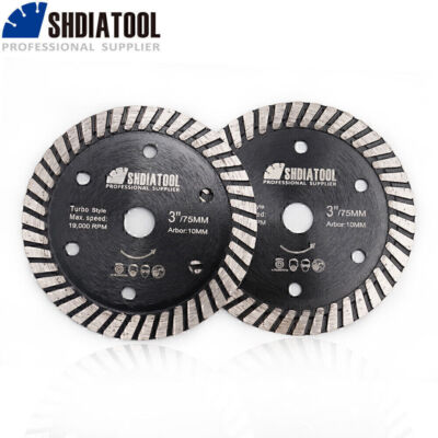 2pcs 3'' 75mm Diamond Concrete Ceramic Tile Saw Blades Cutting Discs Wheel .