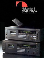 High resolution scans of rare brochure for Nakamichi CR-7A/CR-5A cassette decks