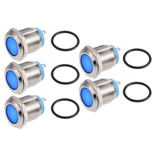 5Pcs Voyant Led De Voiture 16mm 230V Intérieur Couleur