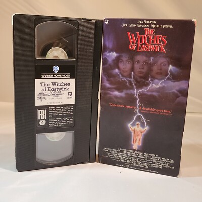 The Witches of Eastwick VHS Tape Jack Nicholson Cher Michelle Pfeiffer Sarandon