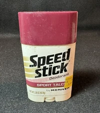 Vintage Speed Stick Deodorant By Mennen Sport Talc Scent 2.25oz NEW