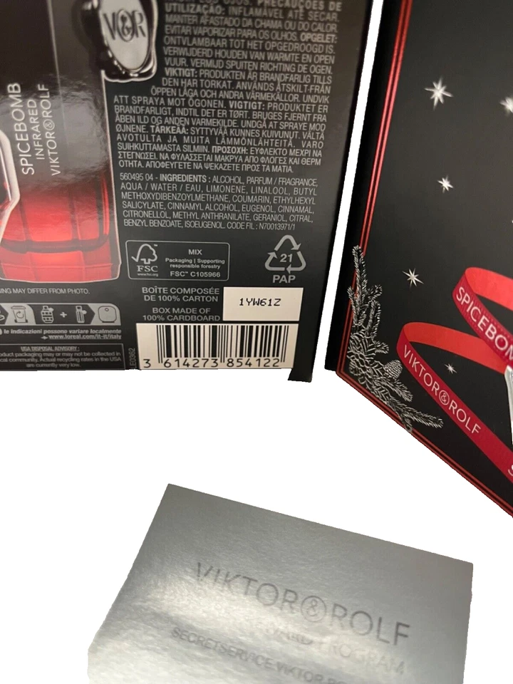 Spicebomb Viktor & Rolf Perfume Hombre Set Regalo X 2 Spray 90ml. + 20ml. Nuevo en caja Foto 3 de 3