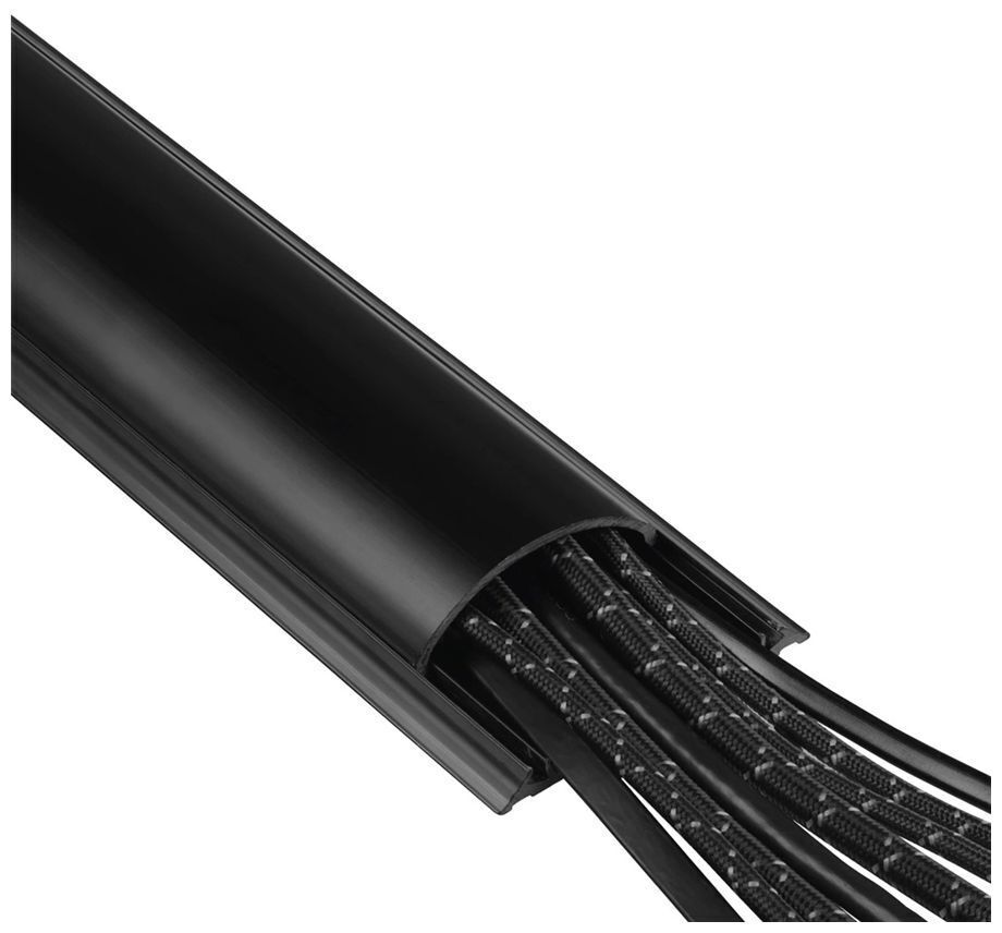 Thumbnail - Hama 00083159 Pvc-kabelkanal Halbrund 100/7/2,1 Cm Schwarz