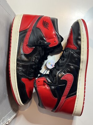 AIR JORDAN 1 RETRO 2001 BRED BANNED MEN SZ 13 136066-061 W/ OG BOX